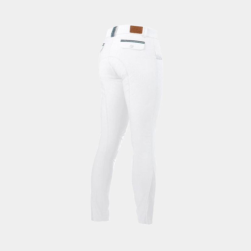 Flags & Cup - Pantaloni da equitazione uomo Gimo bianco | - Ohlala