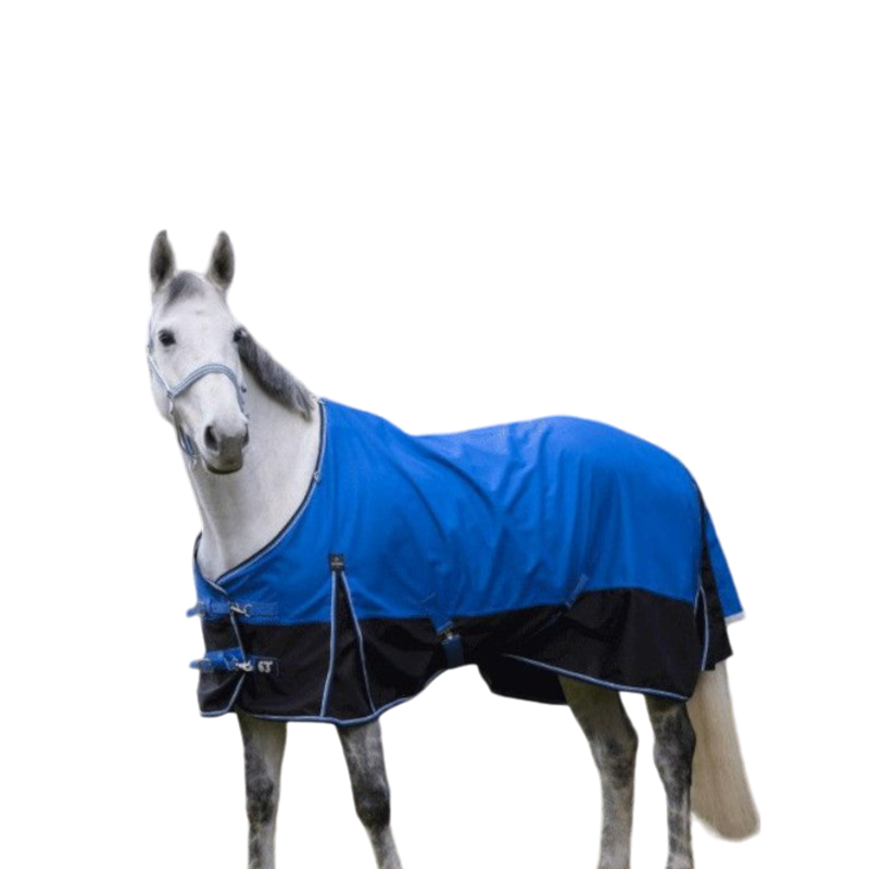 Equithème - Außendecke Tyrex 1200D "Aisance" blau/schwarz 0g | - Ohlala