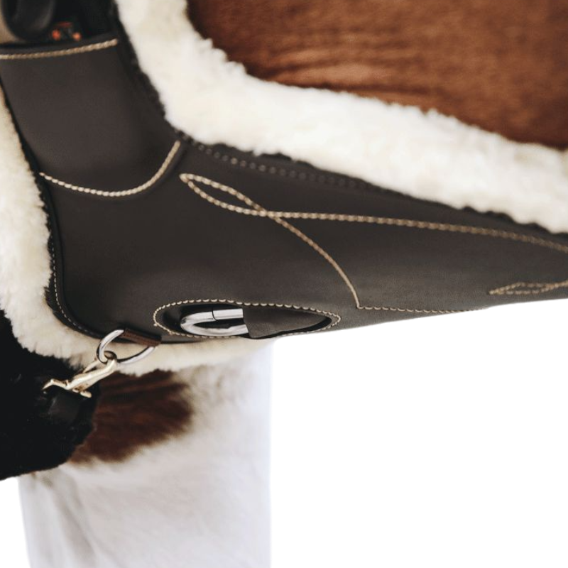 Kentucky Horsewear - ブラウンシープスキン ショートガースカバー | - Ohlala