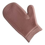Grooming Deluxe - Rubber Grooming Glove Dusty Rose | - Ohlala