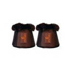 Kentucky Horsewear - Cloches chevaux cuir et mouton marron/marron | - Ohlala