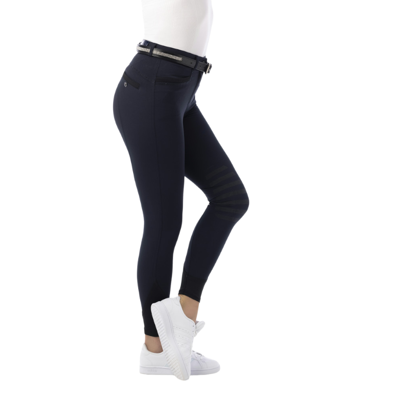 Equithème - Children's Safir Riding Breeches Navy/Black | - Ohlala