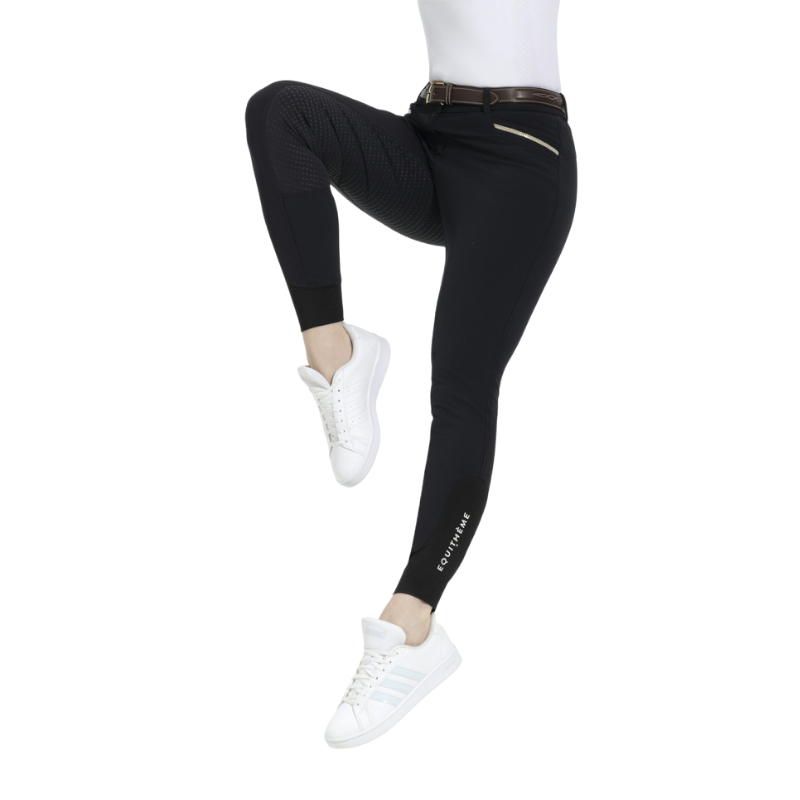 Equithème - Women's full grip riding breeches Gizel black | - Ohlala