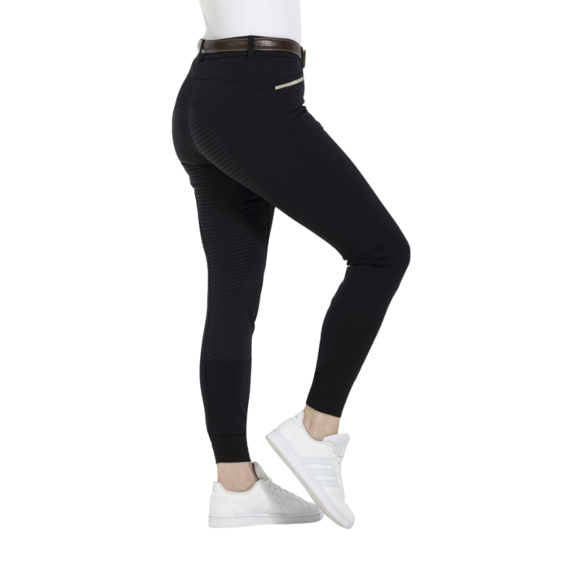 Equithème - Women's full grip riding breeches Gizel black | - Ohlala