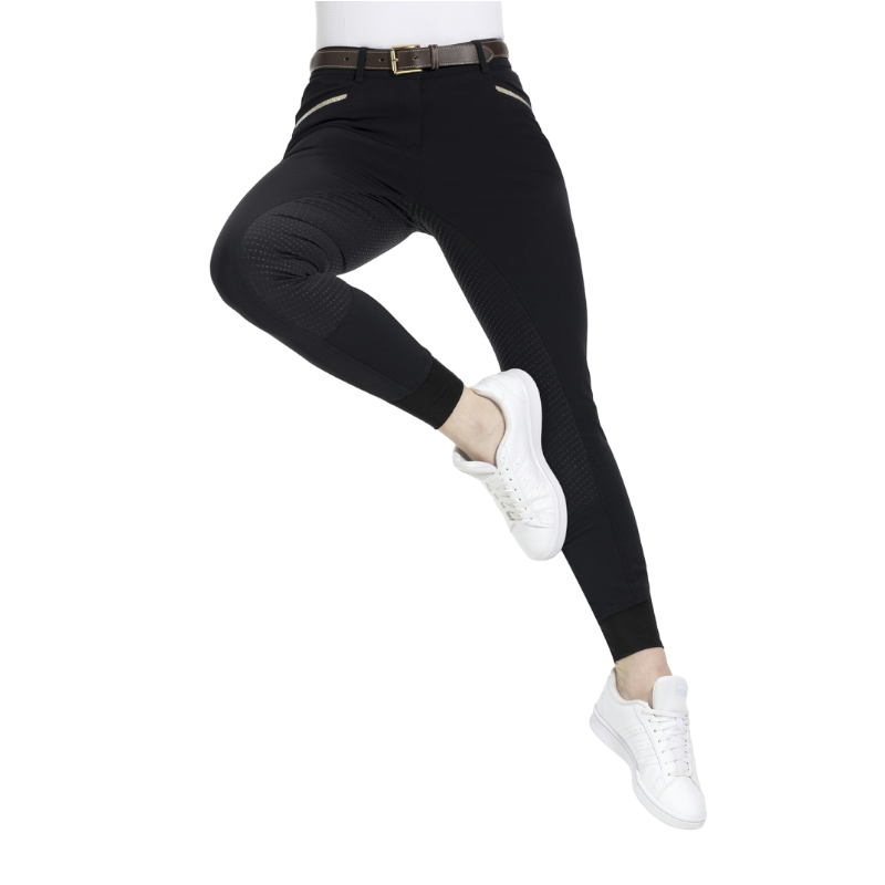 Equithème - Women's full grip riding breeches Gizel black | - Ohlala