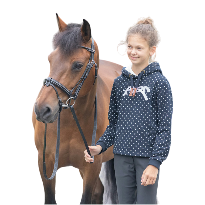 Eden by Pénélope - Ambre navy children's hooded sweatshirt | - Ohlala