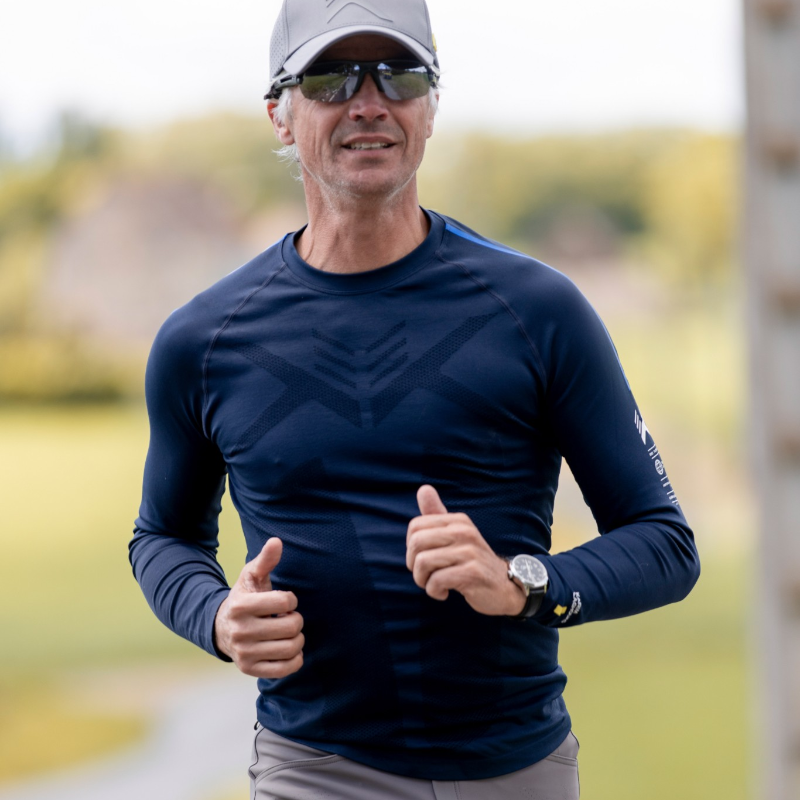 K By Equithème - Baselayer homme Seamless K-PRECISION marine