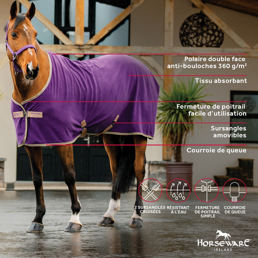 Horseware - Amigo Fleece Cooler フリースクーラー ウィンターベリー&トープ | - Ohlala