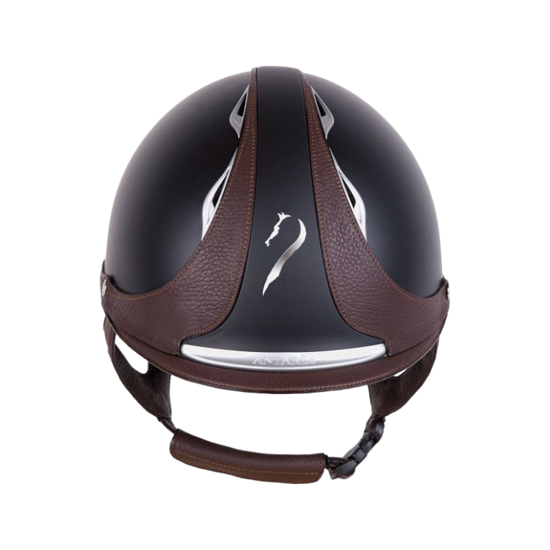Antarès Sellier - Casco Référence Cross visera corta Negro / Marrón | - Ohlala