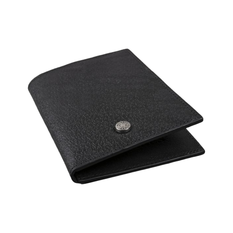 Antarès Sellier - Black leather passport holder | - Ohlala