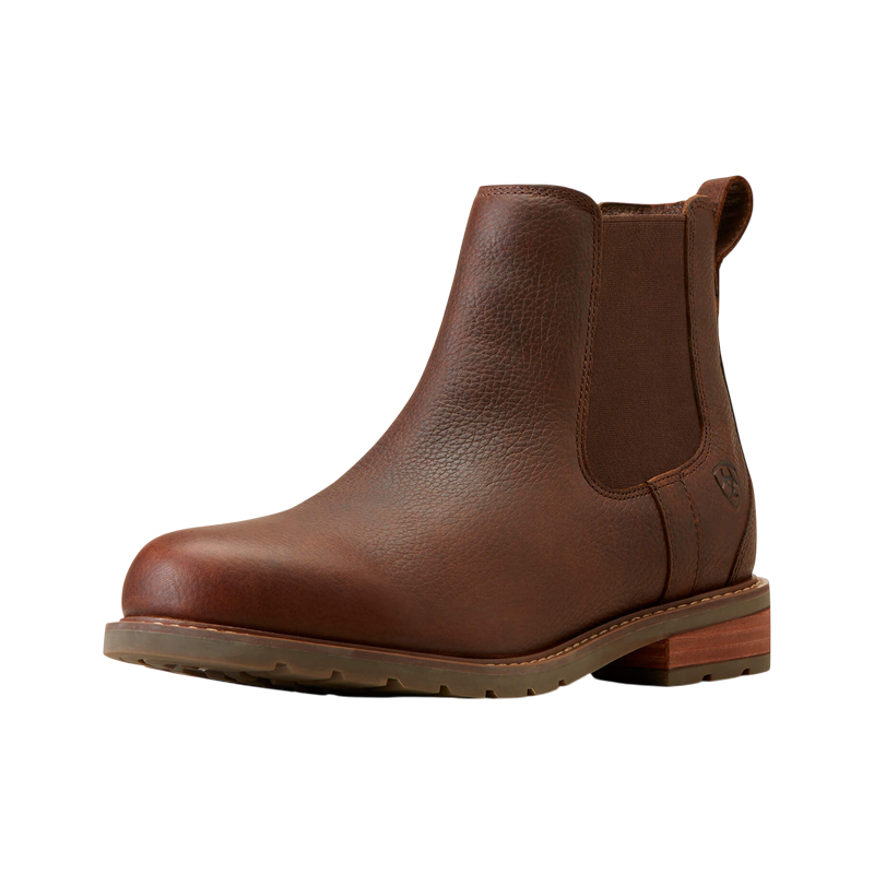 Ariat - Botines Chelsea impermeables para hombre Wexford en marrón oscuro