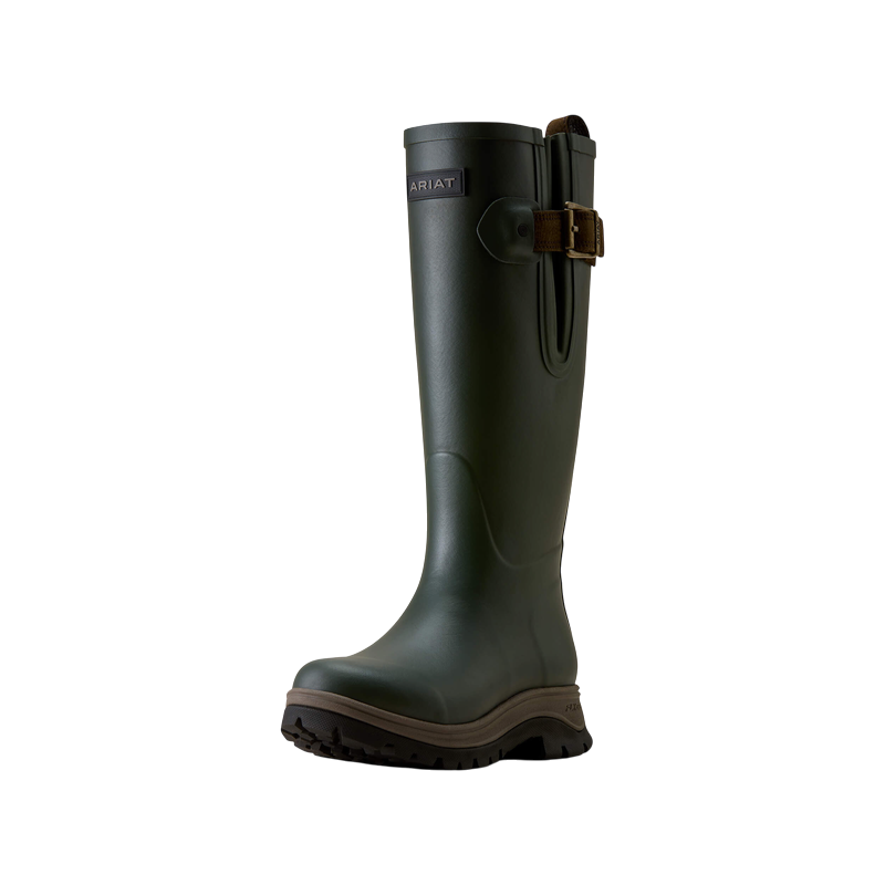 Ariat - レディース レインブーツ Woodstock オリーブナイト