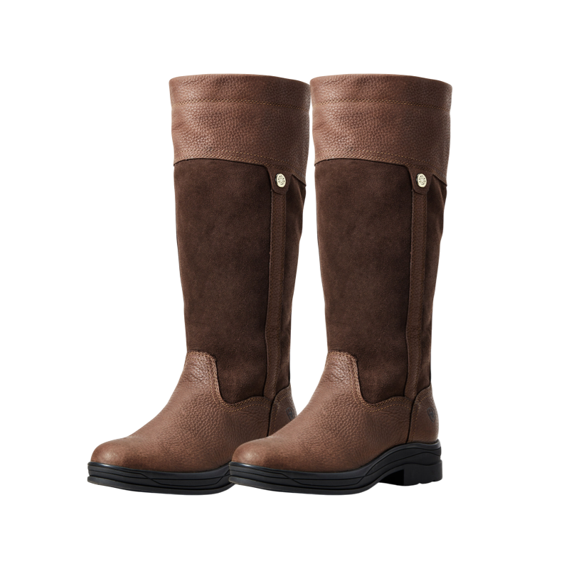 Ariat - Botas impermeables de mujer Windermere II marrones, caña alta