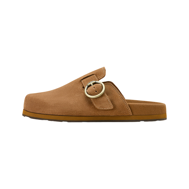 Ariat – damskie klapki Country z karmelowego zamszu
