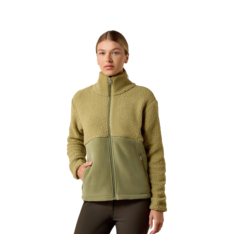 Ariat - Damen-Fleecejacke mit Reißverschluss Laviolette in Ölgrün