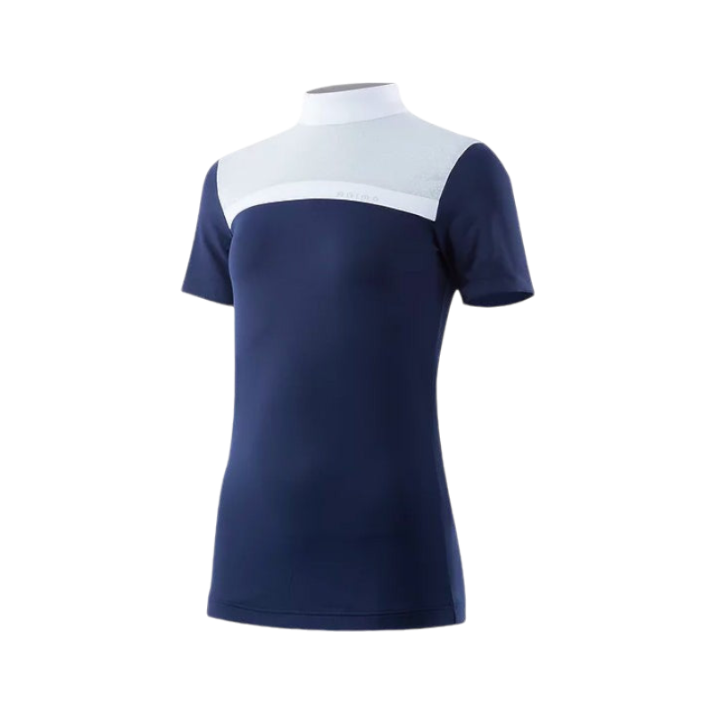 Animo Italia - Mädchen-Reitpoloshirt Berberis marine | - Ohlala