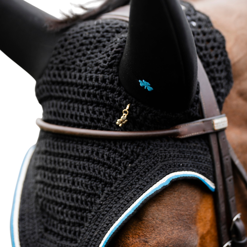 Bucas - Cuffia per cavalli Anniversary Fly sapphire