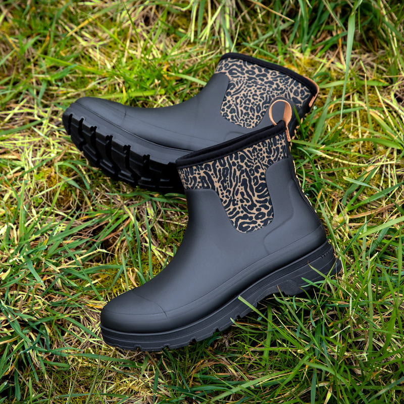 Ariat - Stivali da pioggia donna Kelmarsh nero/ocelot print