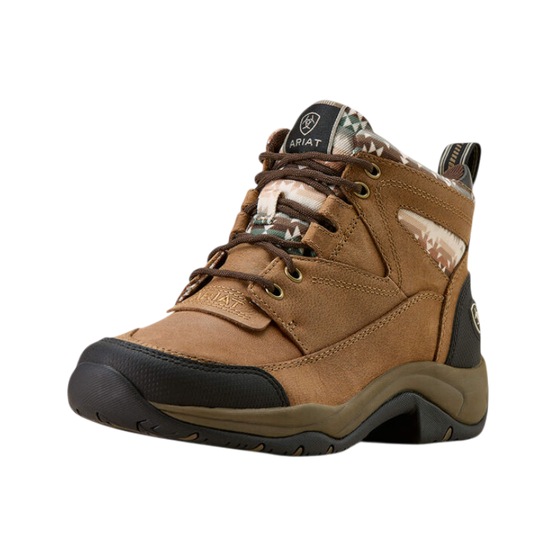Ariat - Damesschoenen met veters Terrain dark tan/ natural southwest print | - Ohlala