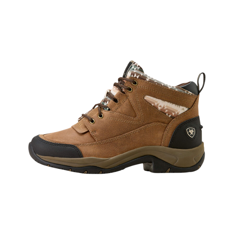Ariat - Damesschoenen met veters Terrain dark tan/ natural southwest print | - Ohlala