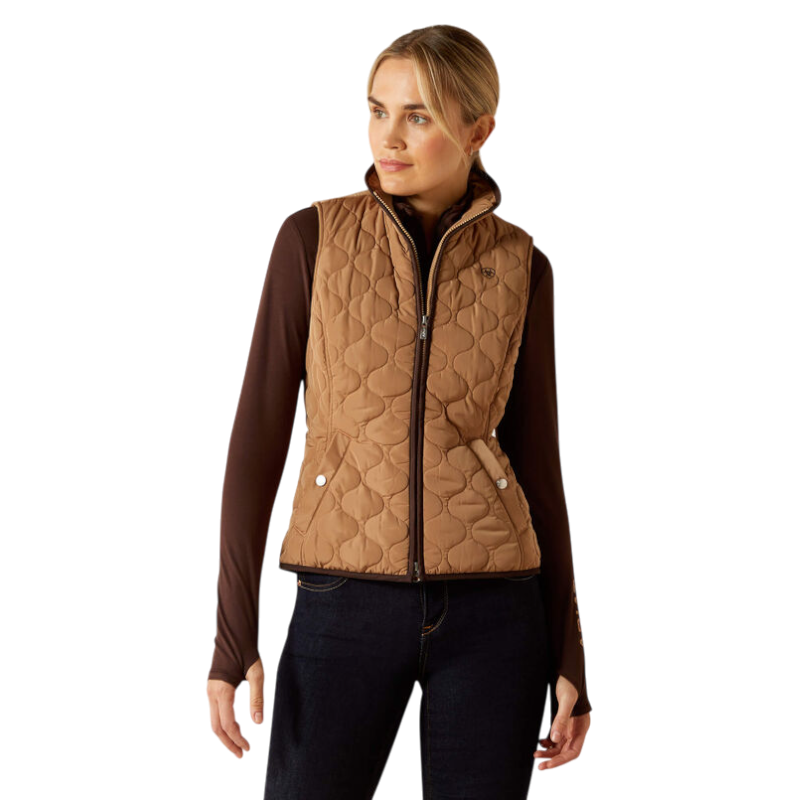 Ariat - Chaleco acolchado sin mangas mujer Ashley 2.0 tiger's eye | - Ohlala