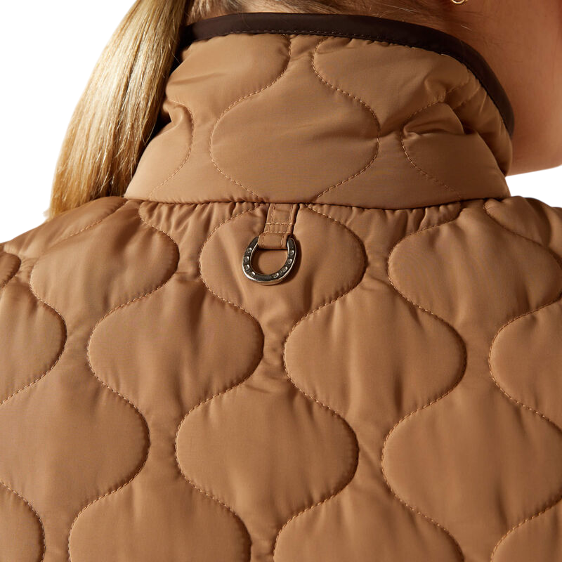 Ariat - Mouwloos donsvestje dames Ashley 2.0 tiger's eye | - Ohlala