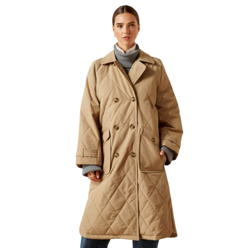 Ariat - レディース ウィットビー トレンチコート フレンチカーキ | - Ohlala