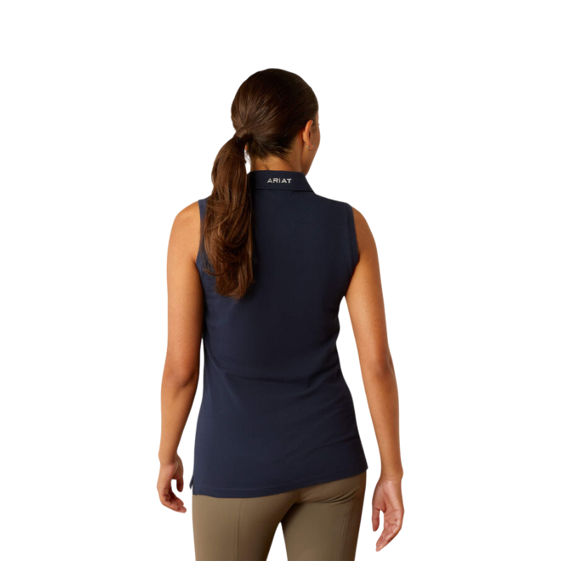 Ariat - Polo sans manches femme Prix 3.0 marine | - Ohlala