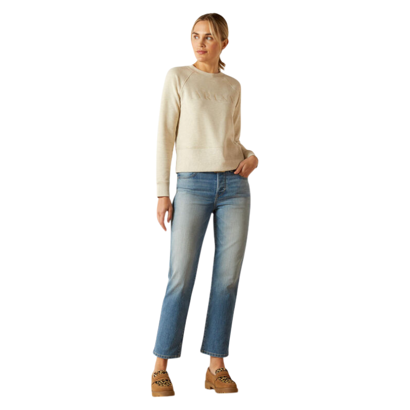 Ariat - Rundhals-Sweatshirt Damen Martine pelican heather | - Ohlala