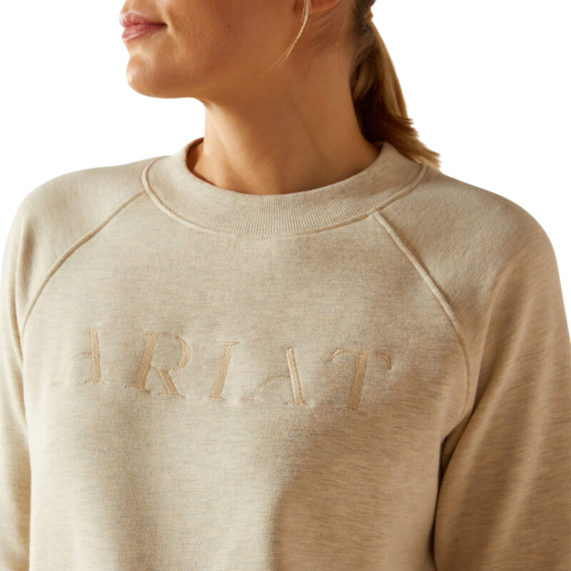 Ariat - Damen Rundhals-Sweatshirt Martine Pelican Heather | - Ohlala