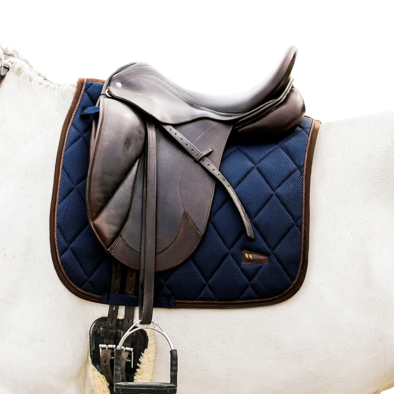 Back On Track - Airflow blue dressage saddle pad | - Ohlala