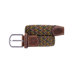 Billybelt - Braided belt Caracas khaki/yellow/red/pink | - Ohlala