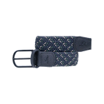 Billybelt - Knokke braided belt navy / white / green | - Ohlala