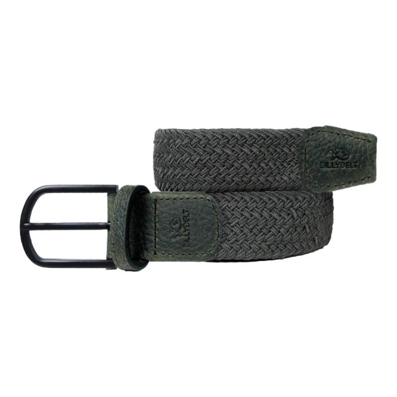Billybelt - Dark Forest Green Braided Belt | - Ohlala