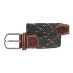 Billybelt - Tanzania green/white/red braided belt | - Ohlala
