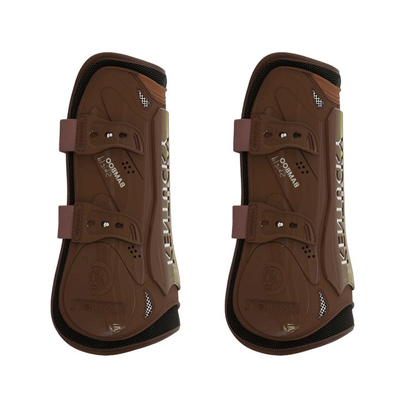 Kentucky Horsewear - Polainas abiertas Bamboo Elastic marrón | - Ohlala