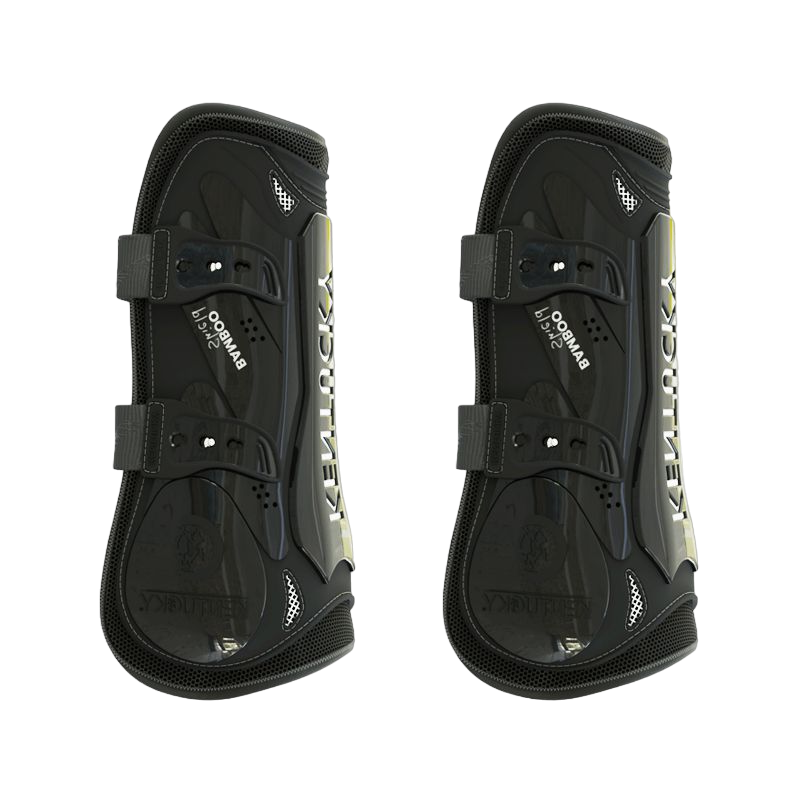 Kentucky Horsewear - Guêtres ouvertes Bamboo Elastic noir | - Ohlala