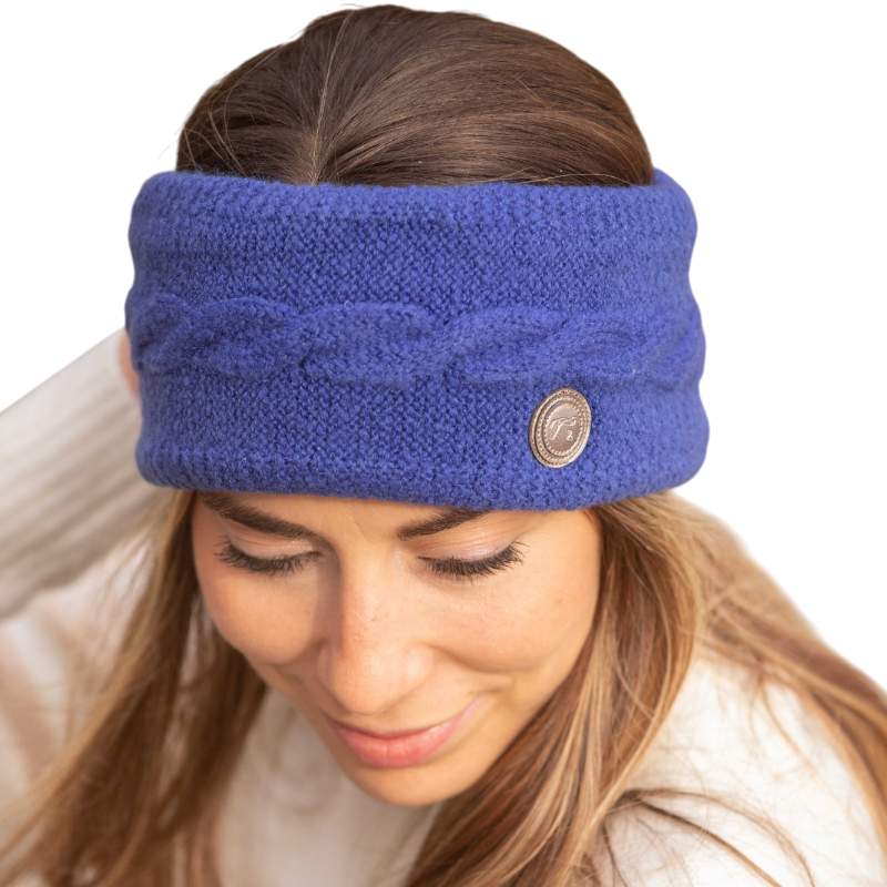 Pénélope - Mel Royal Blue Women's Knitted Headband