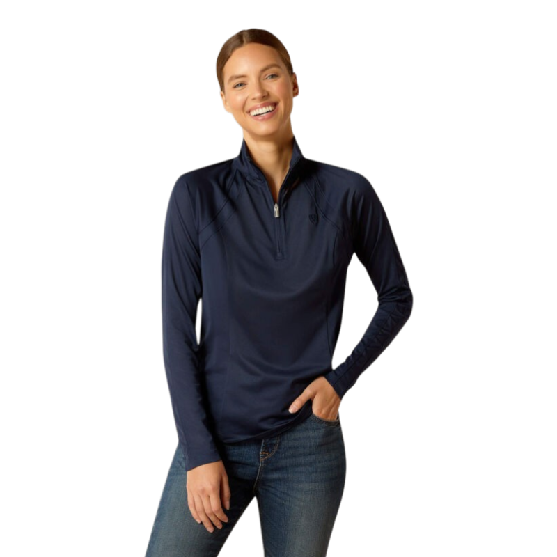 Ariat - Capa base de manga larga mujer Sunstopper 3.0 marino | - Ohlala