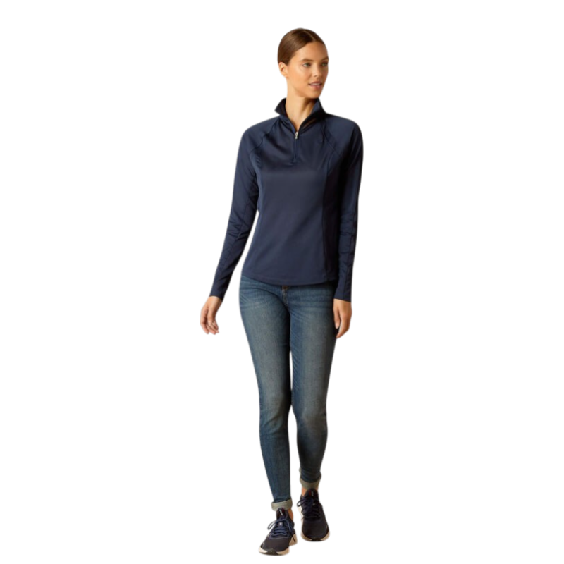 Ariat - レディース長袖ベースレイヤー Sunstopper 3.0 マリン | - Ohlala