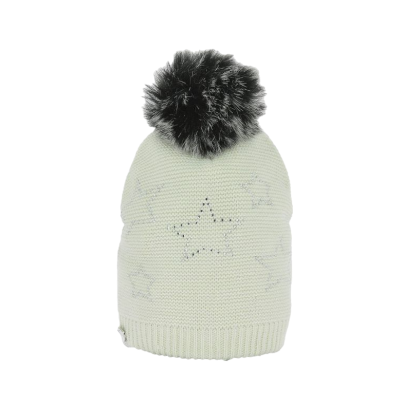 Equithème - Spirit White Pompom Ear Bonnet | - Ohlala