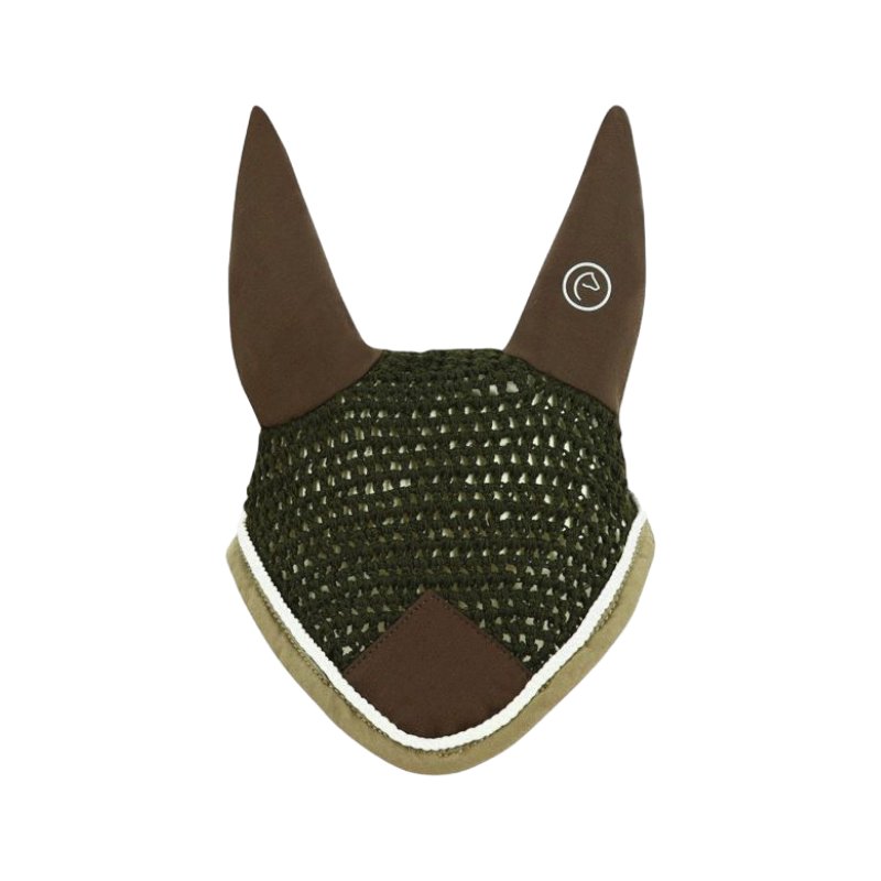 Equithème - Bonnet chasse-mouches Polyfun chocolat | - Ohlala