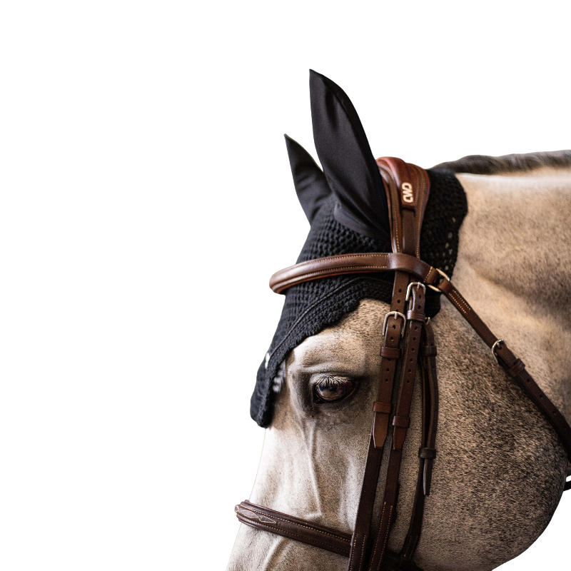 Samshield - Embroidery black horse fly veil | - Ohlala