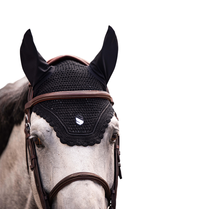 Samshield - Embroidery black horse fly veil | - Ohlala