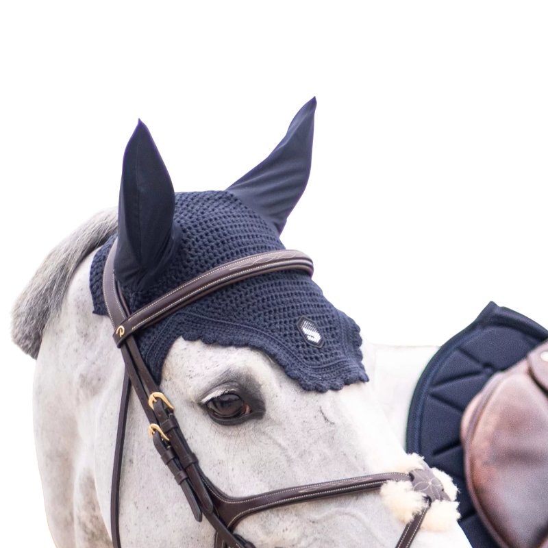 Samshield - Cuffia per cavalli Flyshield blu marino | - Ohlala