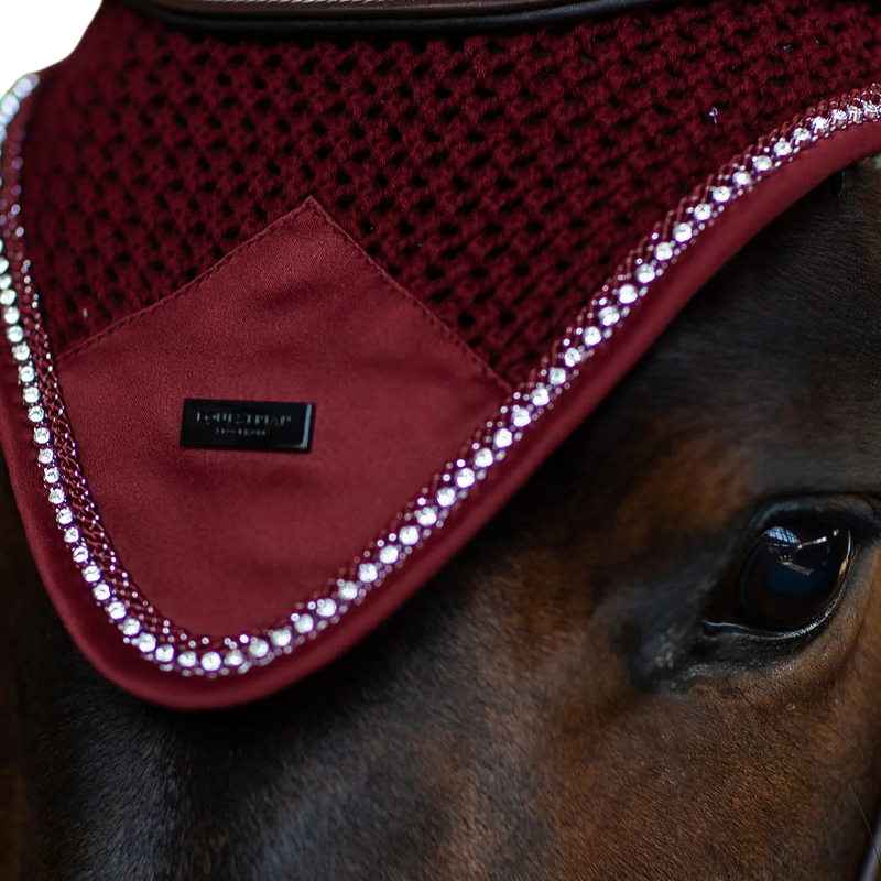 Equestrian Stockholm - Bonnet pour chevaux Modern Crystal noir | - Ohlala