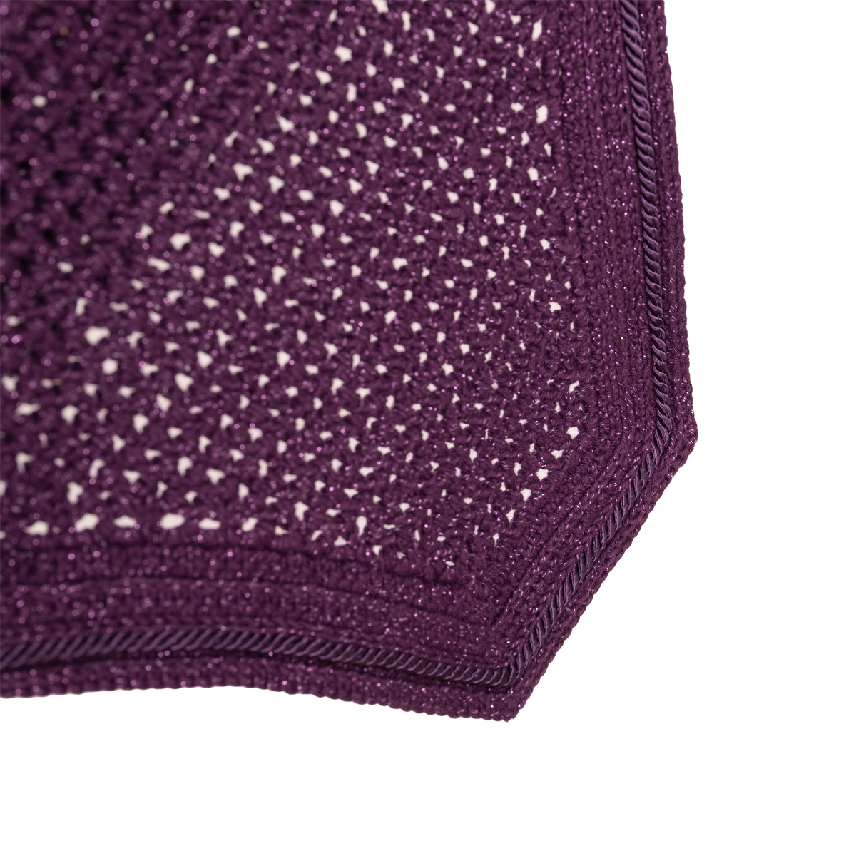 Wellington Full Sparkling Purple Horse Fly Bonnet - Kentucky Horsewear