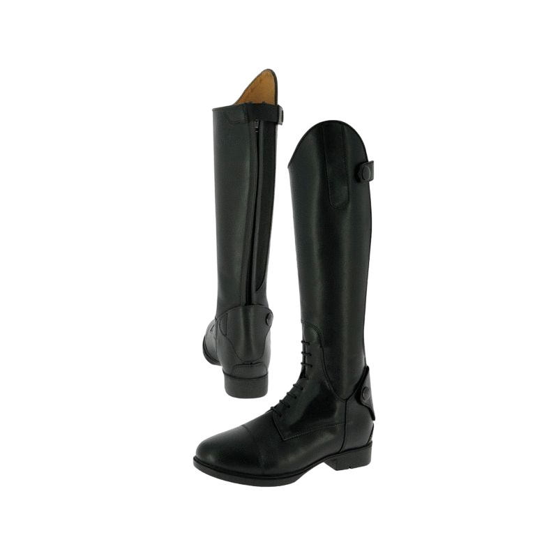 Equithème - Bottes enfant noir | - Ohlala