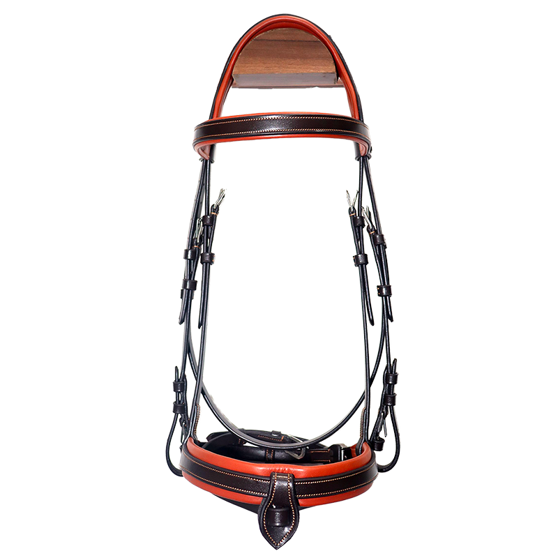 Canter - Bridon muserolle croisée Donatello marron/ newmarket | - Ohlala