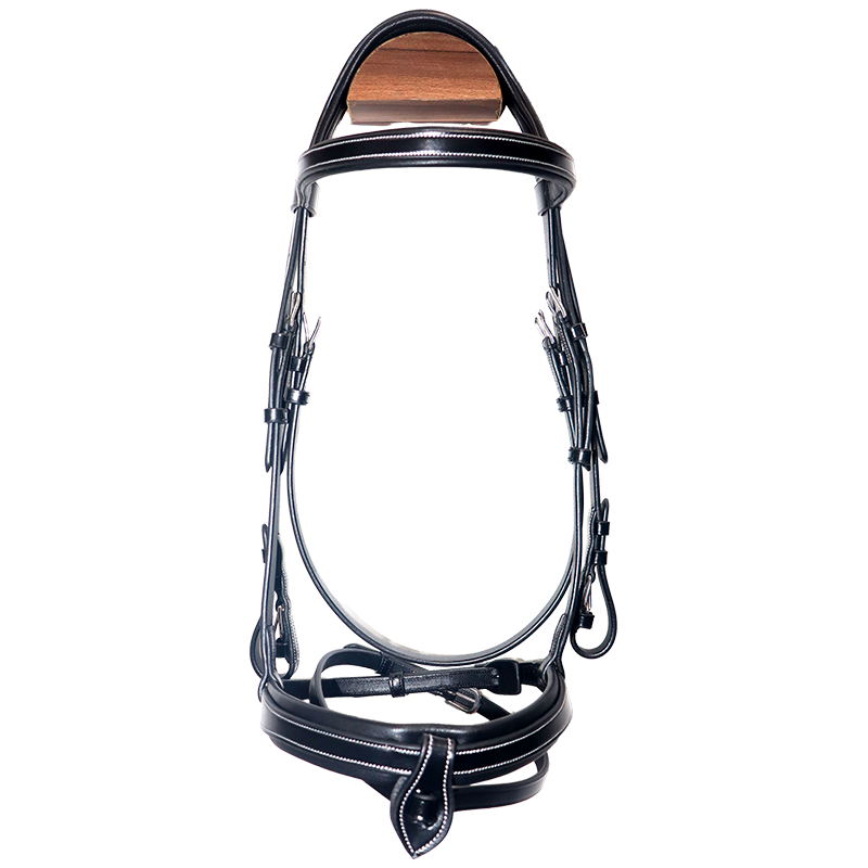 Canter - Bridon muserolle croisée Donatello noir/ noir | - Ohlala